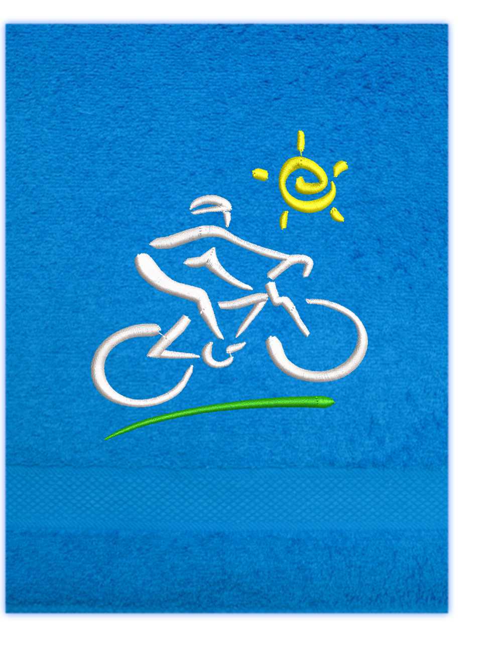 Ručník sport-Cyklista se sluníčkem