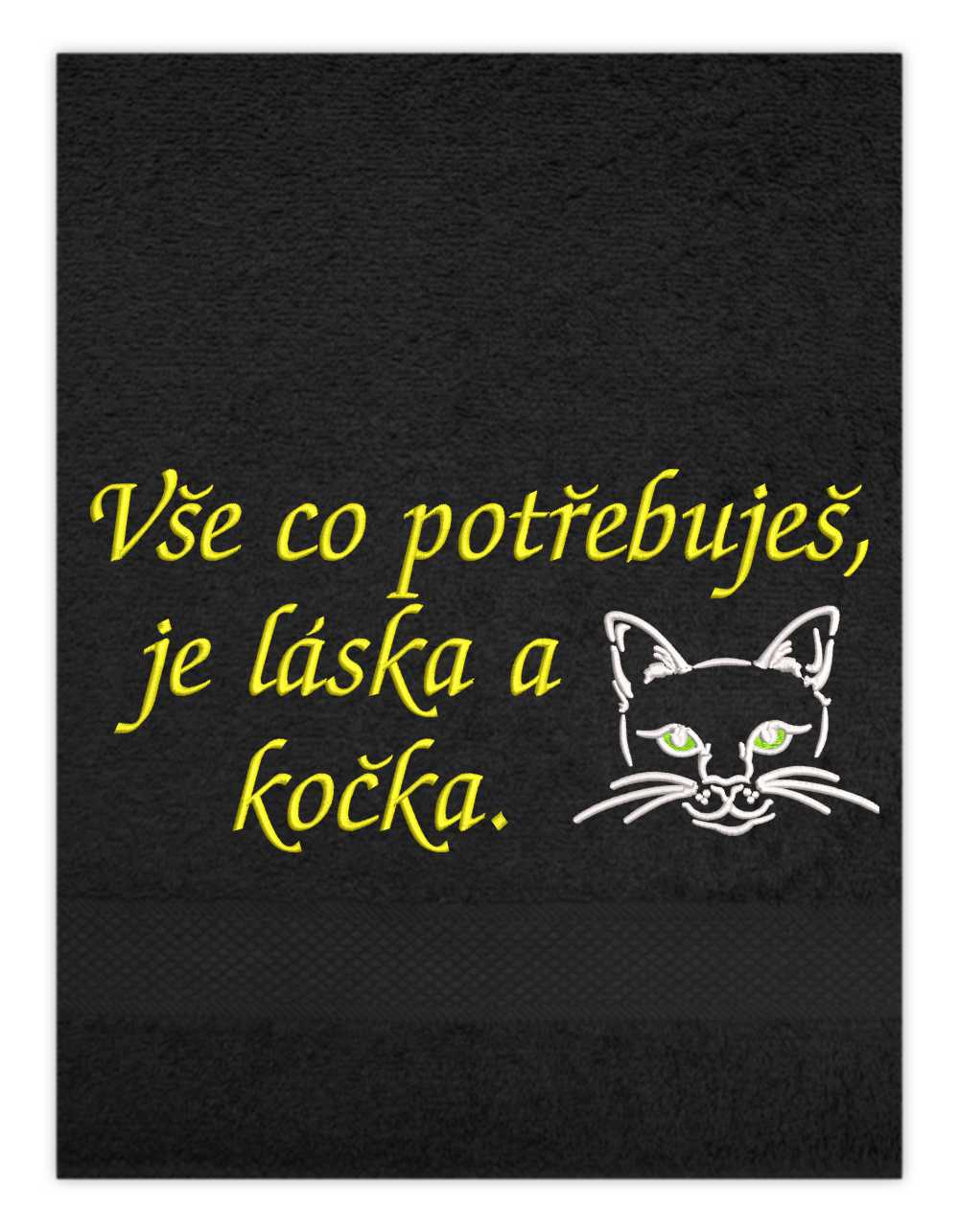 Ručník-Kočka obrys
