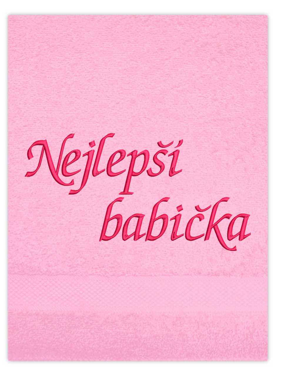 ručník rodina pro babičku-Nejlepší babička