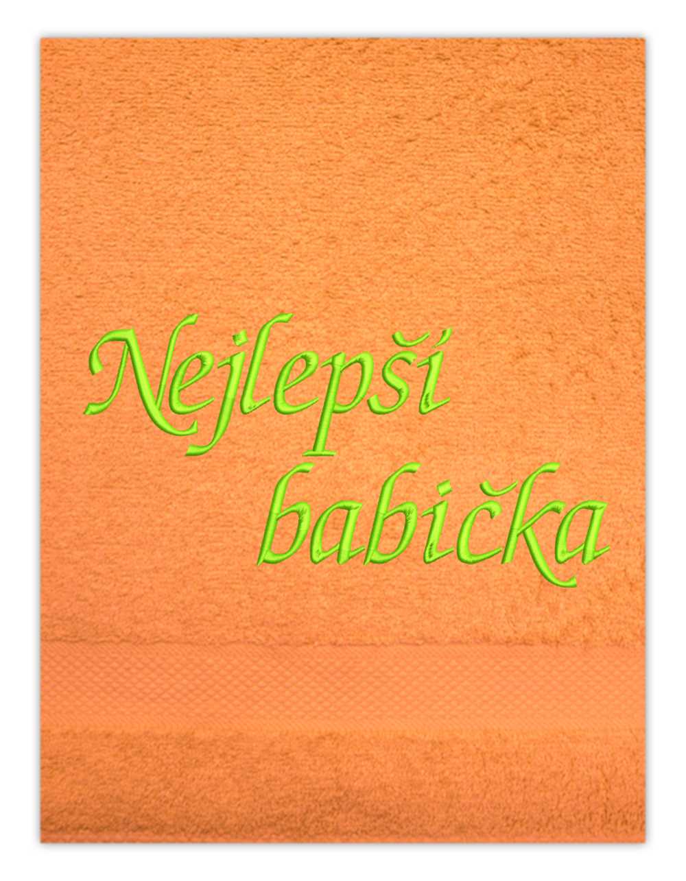 ručník rodina pro babičku-Nejlepší babička