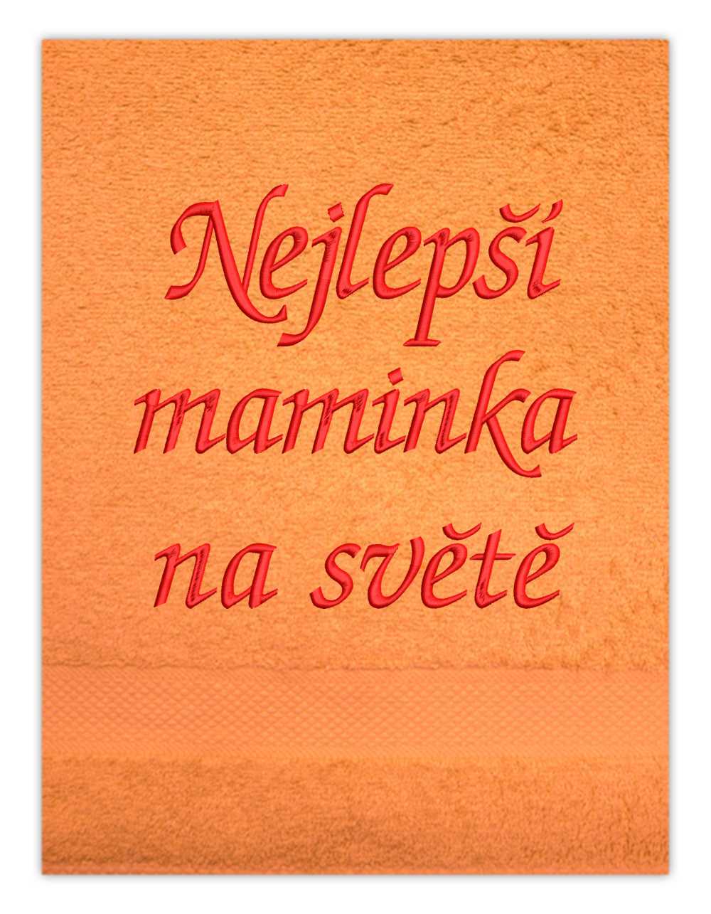 ručník rodina pro maminku-Nejlepší maminka