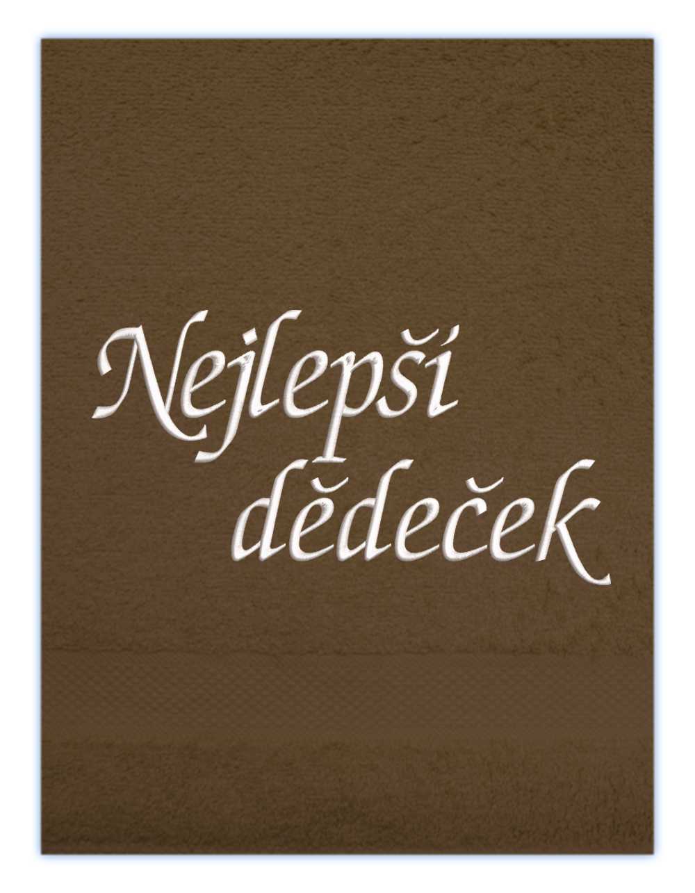 ručník rodina pro dědečka-Nejlepší dědeček