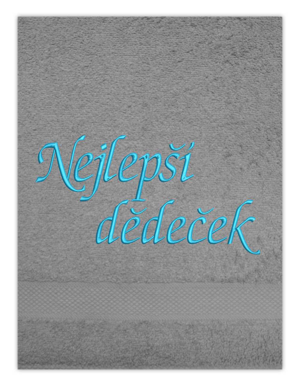 ručník rodina pro dědečka-Nejlepší dědeček