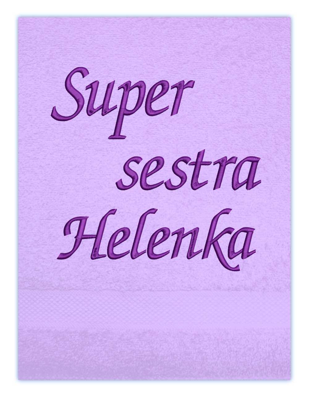 ručník rodina-Super sestra