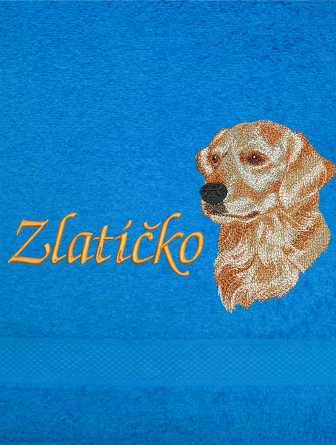 Ručník pes - Zlatý retrívr