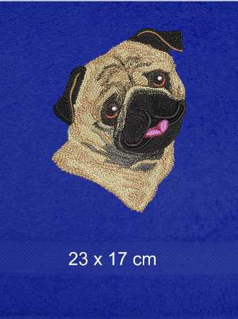 Ručník pes - Mops