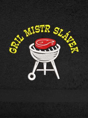 Ručník pro milovníky grilování-Grilmistr