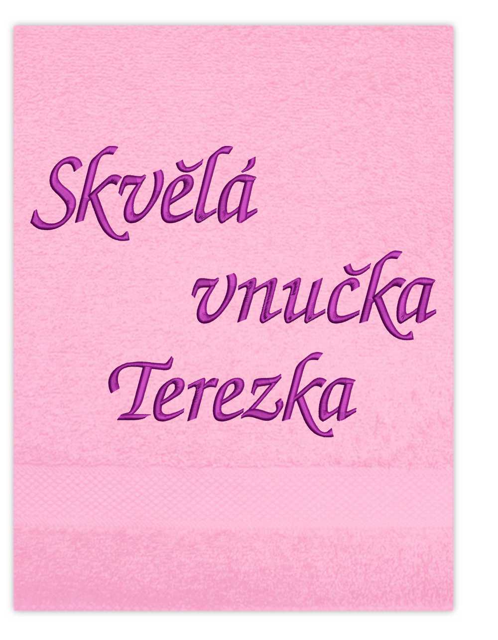 ručník rodina-Skvělá vnučka