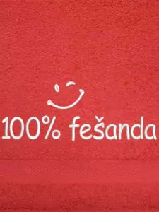 Osuška pro fešáka vtipná - 100% Fešanda