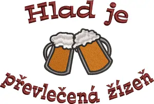 Ručník pro pivaře- Hlad je převlečená žízeň pivo 2