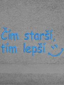 Osuška na narozeniny pro něj - Čím starší, tím lepší