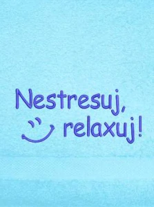 Ručník - Nestresuj relaxuj! sma1