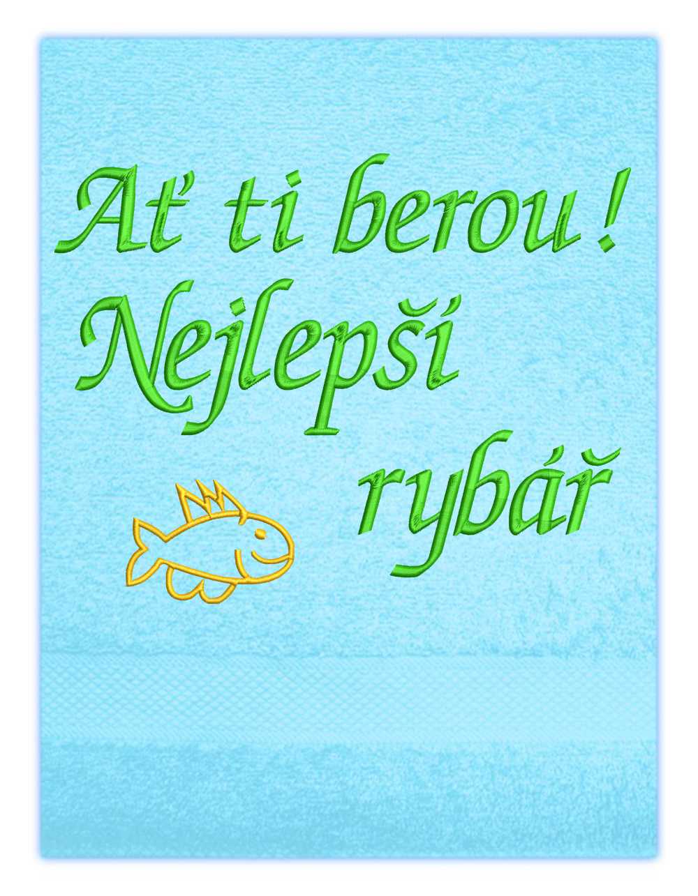 Osuška pro rybáře-Zlatá rybka nejlepší rybář