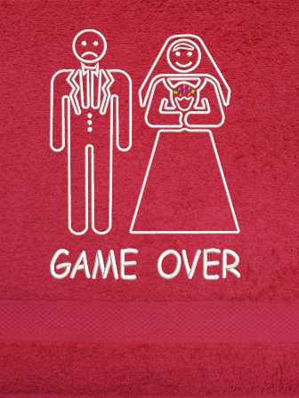 Osuška na svatbu-Ženich nevěsta-Game Over 