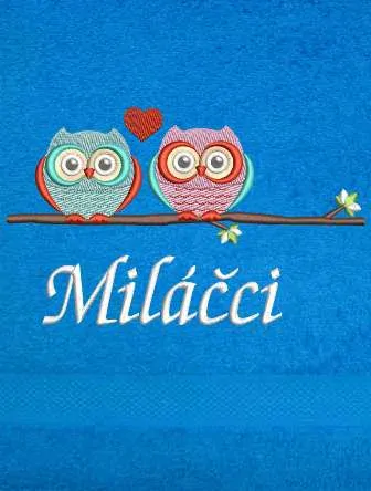Ručník Valentýn - Miláčkovi a sovičky