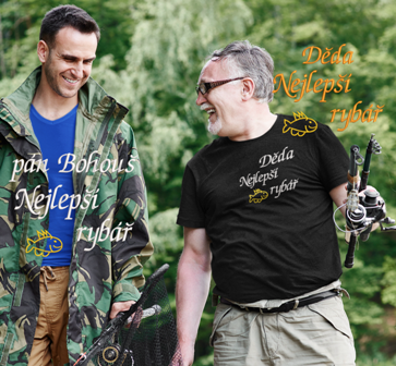 Tričko pro rybáře - Nejlepší rybář zlatá rybka