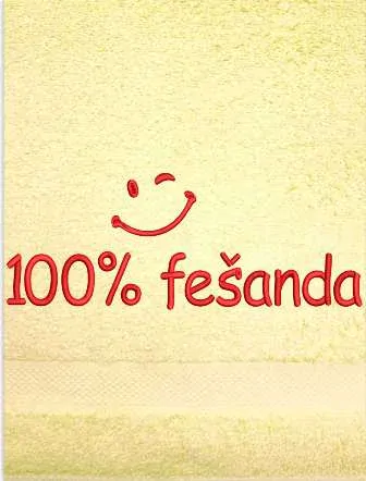 Osuška pro fešáka vtipná - 100% Fešanda