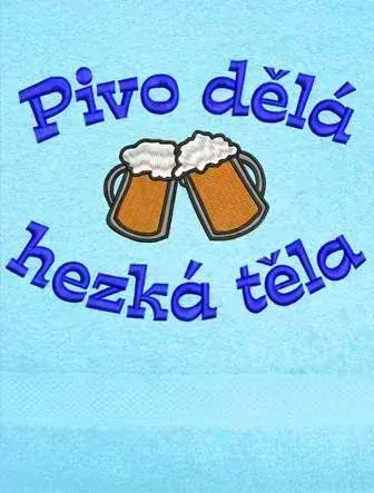 Ručník pro pivaře - Pivo dělá hezká těla pivo 2