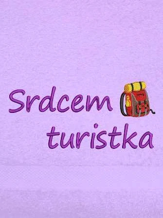Ručník sport - Srdcem turistka