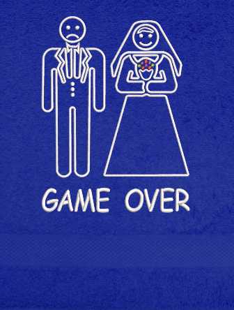 Osuška na svatbu-Ženich nevěsta-Game Over 