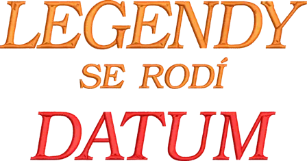 Tričko k Narozeninám - Legendy se rodí v .... 