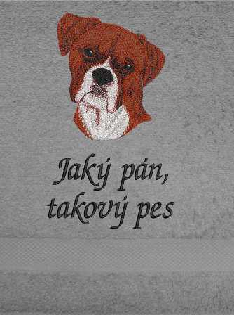 Ručník pes - Boxer