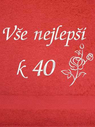 Ručník - Růže 2