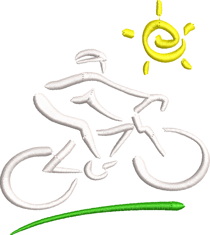 Tričko pro cyklistu - Cyklista se sluníčkem