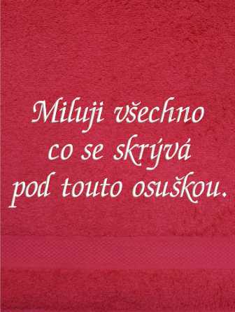 Osuška-Miluji všechno co se skrývá pod touto osuškou.
