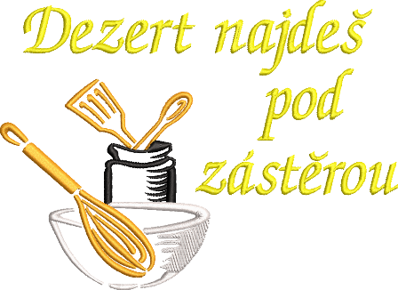 Zástěra pro kuchaře - Dezert najdeš pod zástěrou
