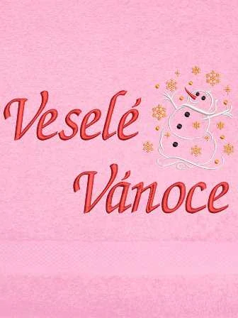 Ručník-Sněhulák Veselé Vánoce