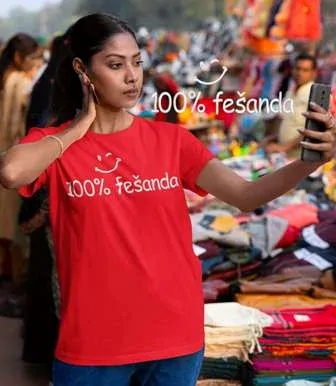 Tričko pro ženy vtipné - 100% Fešanda