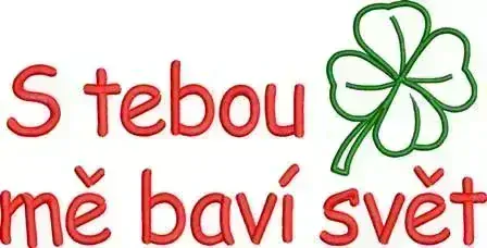 Tričko vtipné - S tebou mě baví svět