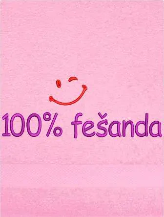 Osuška pro fešáka vtipná - 100% Fešanda