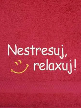 Ručník - Nestresuj relaxuj! sma1 