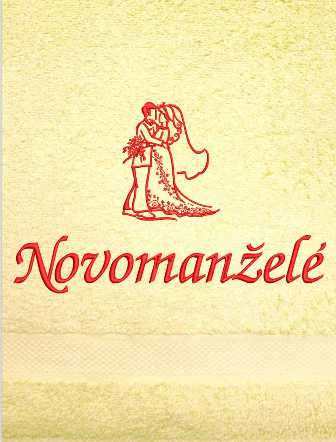 Osuška na svatbu - Novomanželé