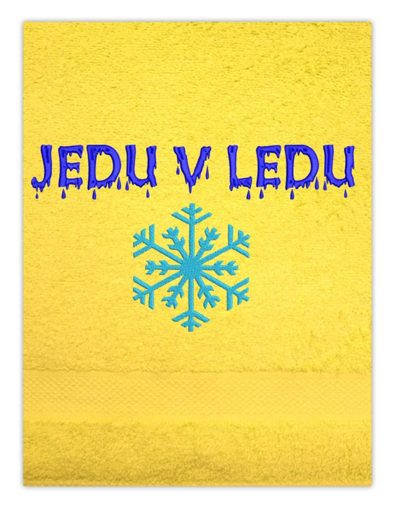Osuška pro otužilce - Jedu v ledu