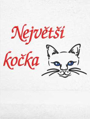 Ručník-Kočka obrys