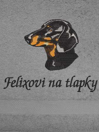 Ručník pes - Jezevčík krátkosrstý