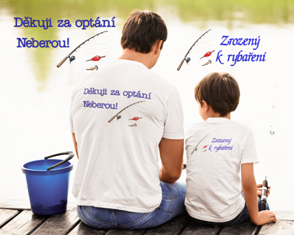 Tričko pro rybáře - Prut, udice