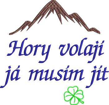 Tričko na hory - Hory volají, já musím jít