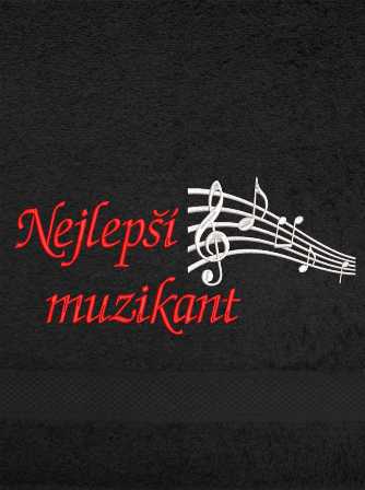 Ručník hudba-Noty