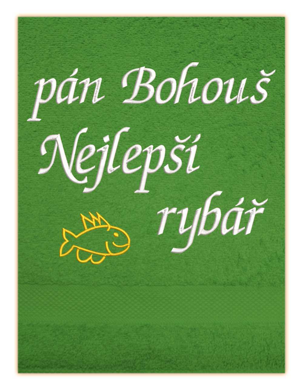 Osuška pro rybáře-Zlatá rybka nejlepší rybář