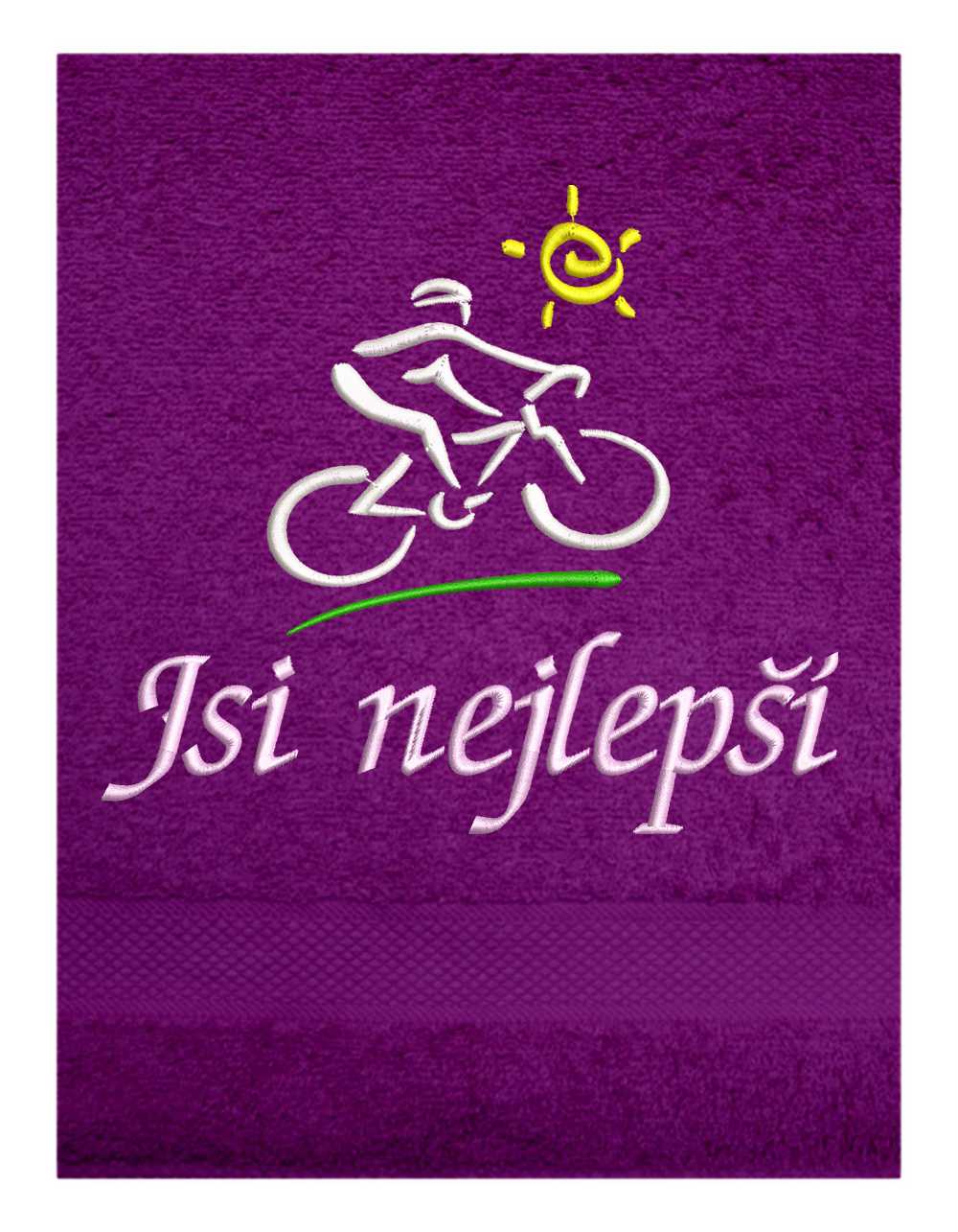 Osuška sport-Cyklista se sluníčkem jsi nejlepší 