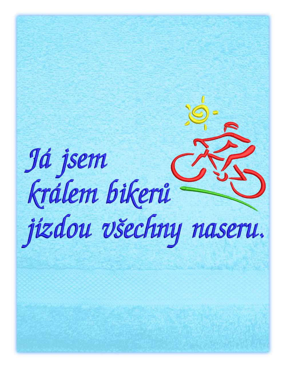 Osuška sport-Cyklista se sluníčkem