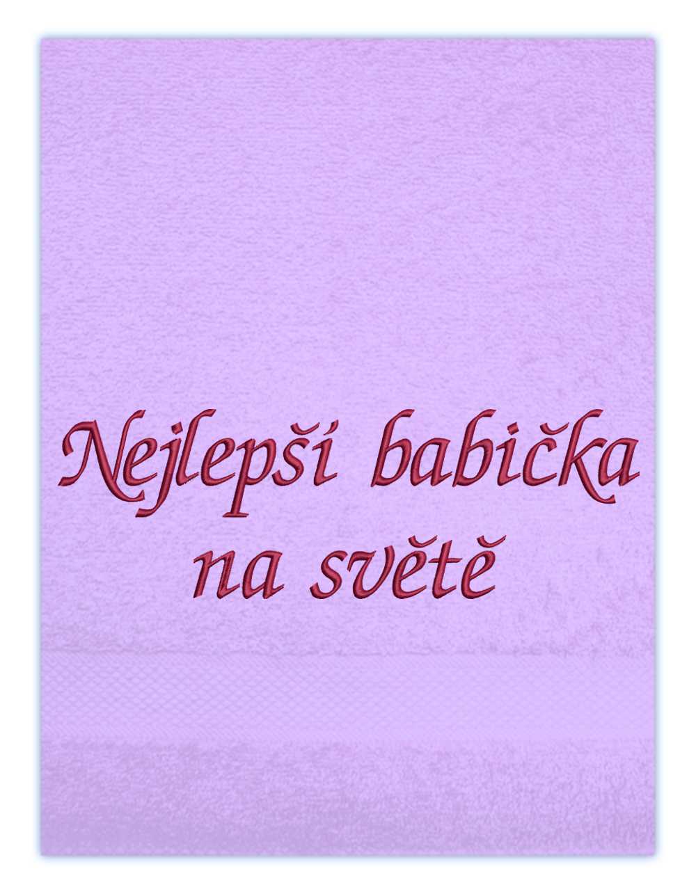 ručník rodina pro babičku-Nejlepší babička