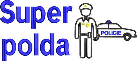 Tričko pro policajta - Super polda