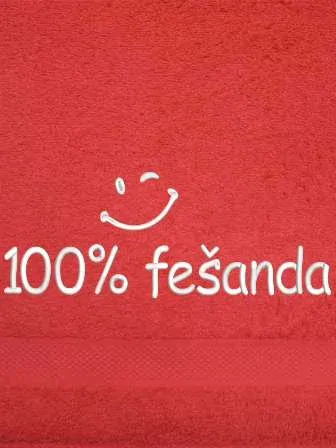 Osuška pro fešáka vtipná - 100% Fešanda