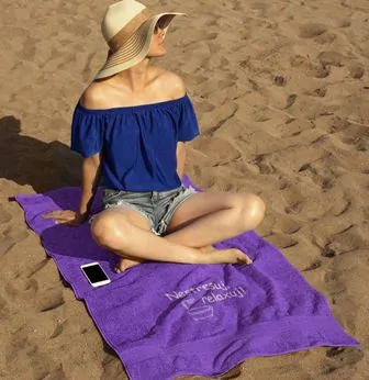 Osuška do sauny vtipná - Nestresuj, relaxuj! vana