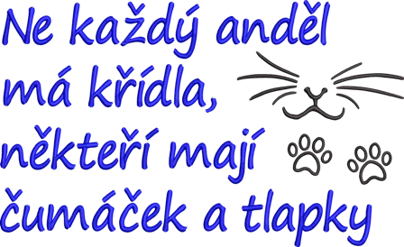 Ručník pro milovníky koček - Ne každý anděl má křídla, někteří mají čumáček a tlapky